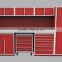 Utility tool storage with Wall Cabinet for garage use AX-ZHG0072-R