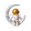 Resin Crafts Cake Decor Astronaut Decorative Ornament Kids Toy Gift Home Office Desk Decoration Cake Topper