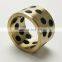 JDB Graphite Brass Bushing , Self lubricating bearings with built in graphite pellets,Oil Free Bronze Bushing