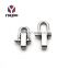 Fashion High Quality Metal Adjustable Stainless Steel Knurled Screw Shackle