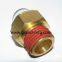 NPT threaded 1/2 inch brass domed shaped liquid oil sight glasses supplier for trucks