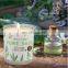 Home Decoration Glass Scented Candles Four-piece Soy Bean Wax Plant Essential Oil Luxury Scented Candle Set