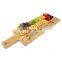 100% Organic Durable Bamboo Wood Cheese Board Knife Set With Slate And Handle