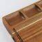 Large Acacia Wood Cutting Board For Kitchen with 3 Built-In Compartments and Juice Grooves Heavy Duty Butcher Chopping Board