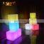 Rechargeable Illuminated led cube kit plastic cube chair lighted led cube chair outdoor seating for living room LTT-C500