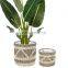 High Quality Set of 2 Seagrass Planters With Black String Storage Basket Plant Holder Storage Basket