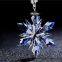 High Quality Crystal Snowflake Pendant Car Hanging Crystal Glass Ornament With Gift Box