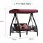 ready to ship outdoor wicker double seat swing chair