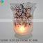 Poinsettias Hand-Painted Crackle Glass Hurricane Candle Holders Bird of Snow Tree Crackle Glass Candle Holder                        
                                                Quality Choice
