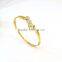 new fashion girls tops 316l stainless steel jewelry gold bangel bracelet