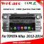 Wecaro Android 4.4.4 car stereo 2 din for toyota hilux car dvd android stereo 2012 2013 2014
