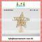 Christmas tree topper of gold star christmas decoration