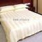 100% cotton white stripe fabric for hotel bedding sets