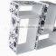 Wall decor display wood cube shelf