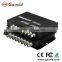 Hot Sale HD-CVI/AHD/TVI to video converter with 8 channel fiber optical converter,single mode,single fiber 20km