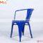 Wholesale cheap steel industrial cafe metal dining chair