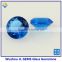 Synthetic Blue Round Shape Glass Gems For Fashion Jewelry