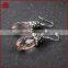 Rose Quartz Pave Diamond New Stylish Jewelry, Wholesale Designer Diamond Earring, Handamde Diamond Gemstone Drop Earring