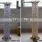 Wedding crystal pillars with LED RGB light for wedding decorations,wedding aisle pillars,wedding pillars for sale(MWS-002)