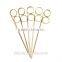 knotted bamboo cocktail pick