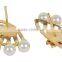 Indian Earcuff Stylish Earrings in Red & Green Colour