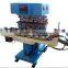 Made in China high quailty 6-colors open ink well pad printing machine with flame treatment for bottle caps for LC-SPM6-150-20