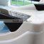 one person acrylic free standing with glass window massage bathtub