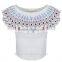 OEM any size available white bodycon new fashion latest design ladies sexy tops for women