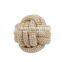 Huge jumbo natural jute-cotton dog rope toys dumbbell shape