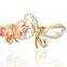 fashionable butterfly shape alloy enamel crystal hair claw clip