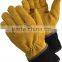 yellow palm welding gloves