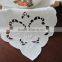Vintage Hand Embroidered+Cutwork Basket Cloth Liner/Bread Cover