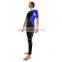 Wetsuit for diving and surfing black white blue mixed wetsuit full wetsuit