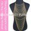 Elegant Multi-layer Silver Tassel Bikini women body chain