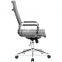 modern leather chrome base swivel funny office chairs