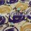 purple yellow circles spandex print nylon fabric for making shoes