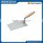 200mm Wooden Handle and Carbon Steel Bricklaying Trowel with Metal End Cap