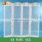 Living room decor clear plastic shelf divider white screen