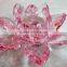 Romantic Crystal Glass Decorative Flower Handmade Lotus Flower