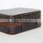 Black Crocodile Lines Cosmetic Bag With Zipper Around