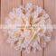 Lace Ruffled Fabric Flower For Baby Girls Hair Flower Center Accessories Hand Craft DIY ,YDKM07