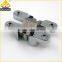 Polished chrome zinc alloy + stainless steel 201 180 degree Soss hinges for lockers