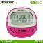 3D clip pedometer colorful clap w3D tri-axis g sensor steps distance calorie tracker