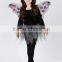 cheap wholesale child fairy costumes 1year baby girl black chiffon fairy dress