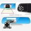 FHD Novatek 96655 Car Dvr Blue Review Mirror Digital Video Recorder Dual Lens Car Camera Mirror