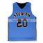 Reversible Basketball Uniforms , White and Blue Cheap Basketball Uniform