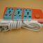 EU 3 universal sockets extension power strip for Thailand Indonesia