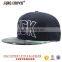China factory custom logo camo brim snap back black