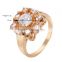 Sparkling Vogue 18K Gold Plated Colorful Zircon Wedding Ring for Couples