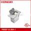 USA standard residential grade floor box with brass plate